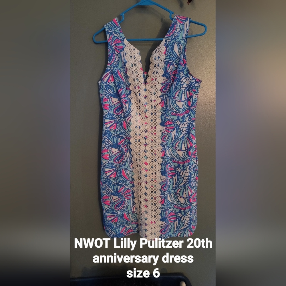 Lily Pulitzer My Fans Lace Shift Dress Size 6